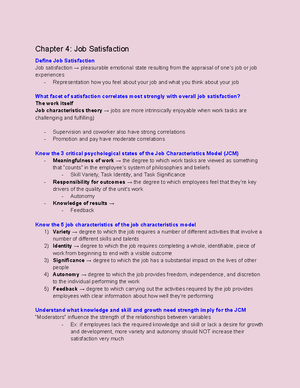 Chapter 3 Organizational Behavior - Chapter 3: Organizational ...