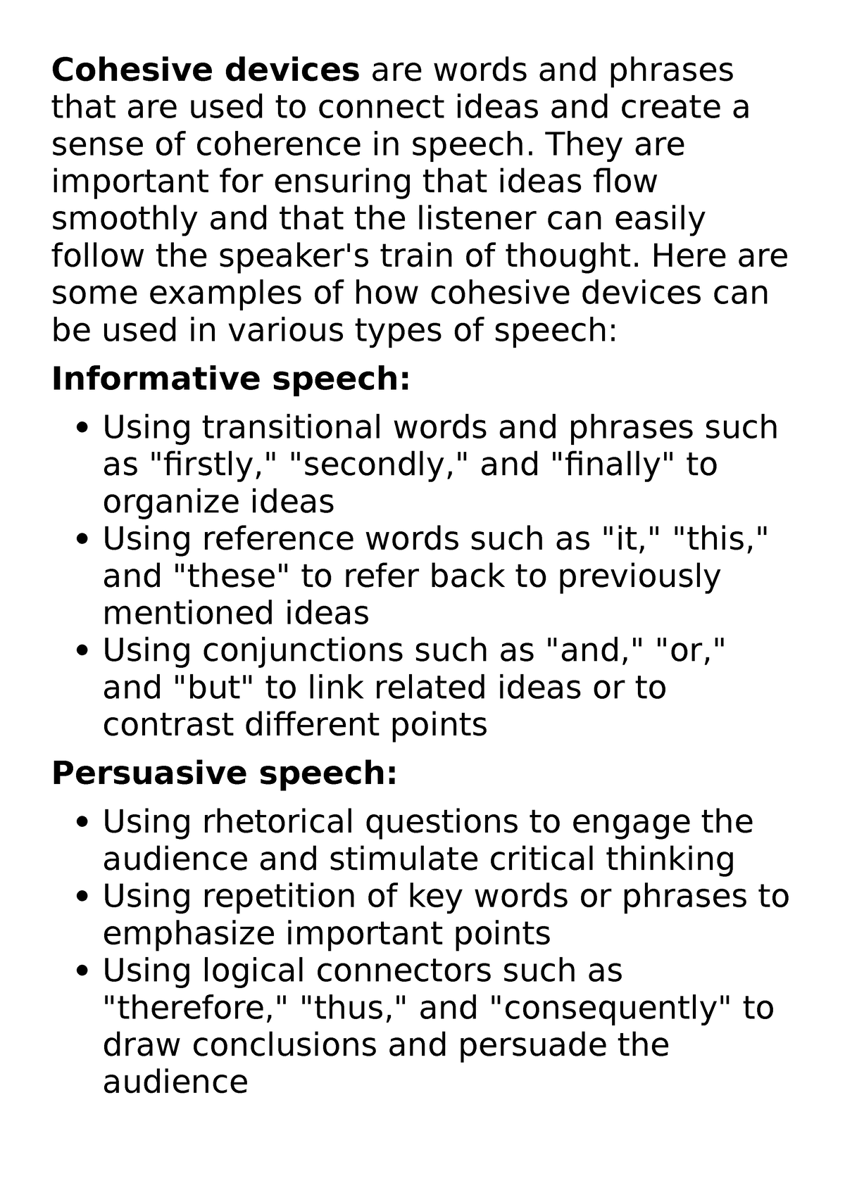 Cohesive devices - Sheesh desu ka - Cohesive devices are words and ...