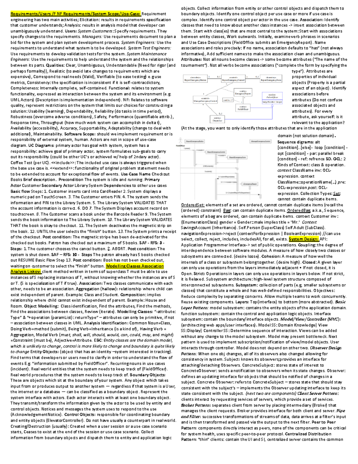 Cheat Sheet Final - Summary Introduction to Software Engineering ...