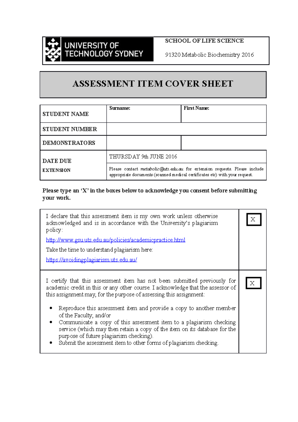 Macquarie university assignment cover sheet picture