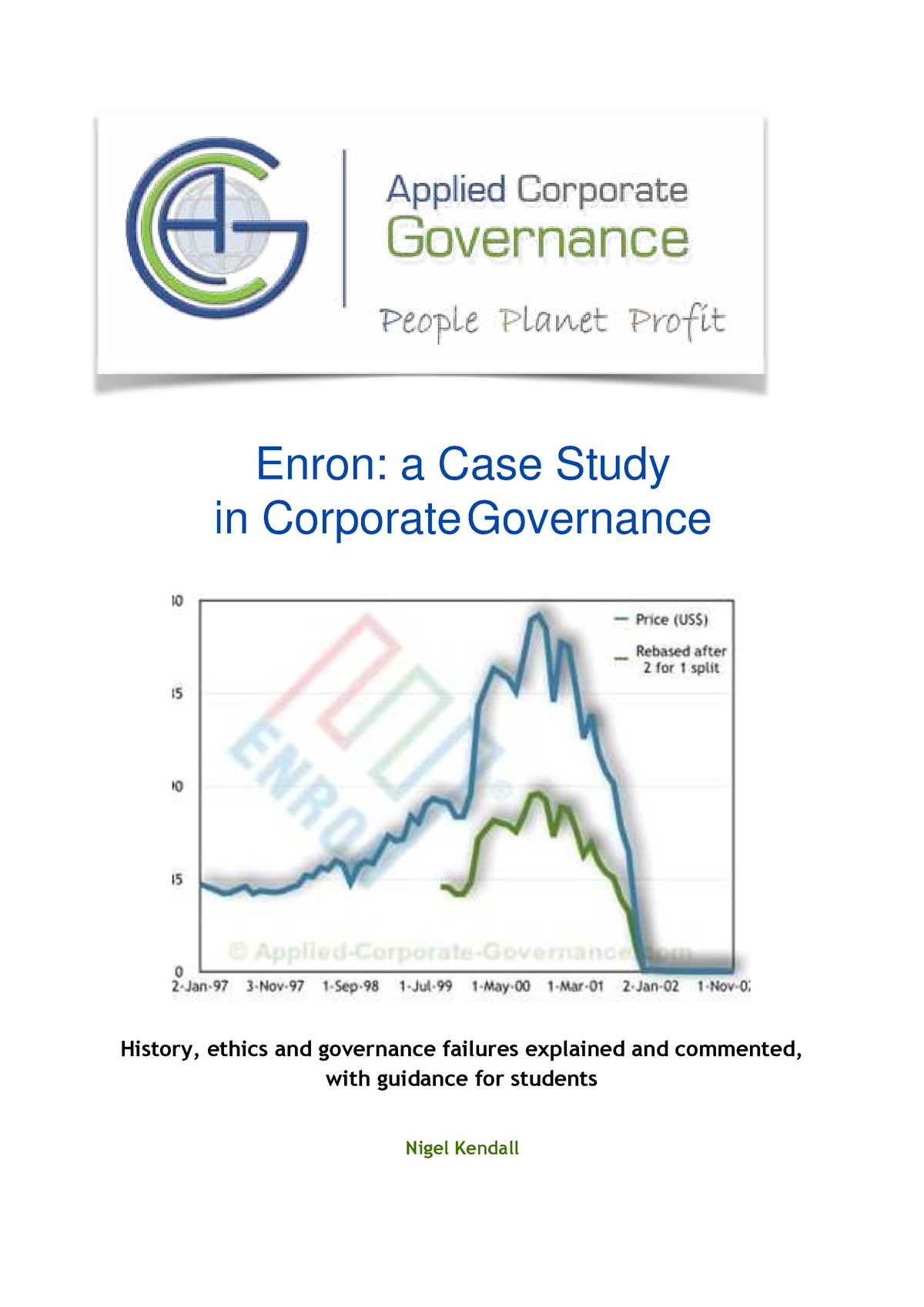 the enron case study history ethics and governance failures