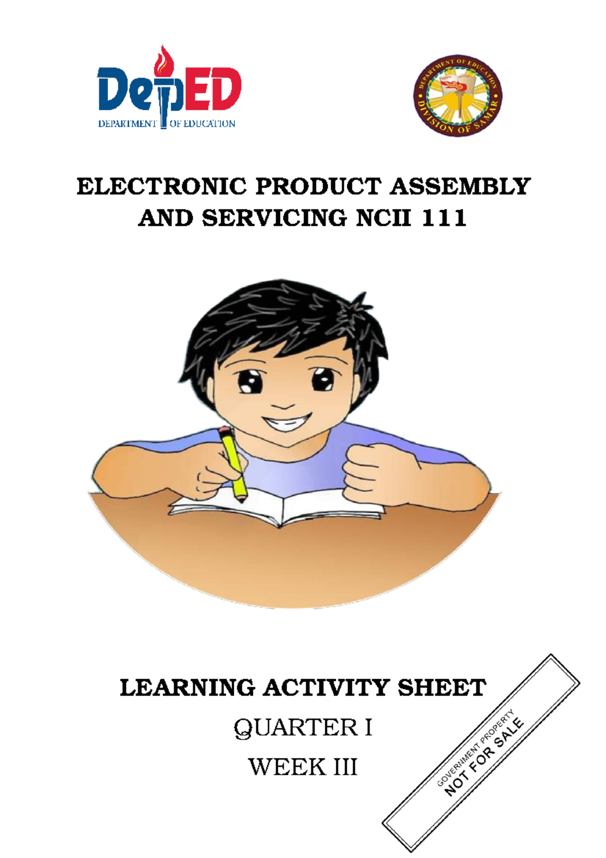Electronic Product AS 111 Q1 W3 ELECTRONIC PRODUCT ASSEMBLY AND