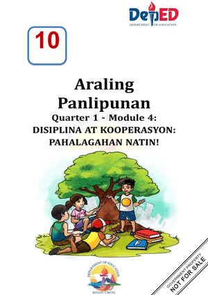 Araling Panlipunan 10 MELCs - ARALING PANLIPUNAN - Studocu