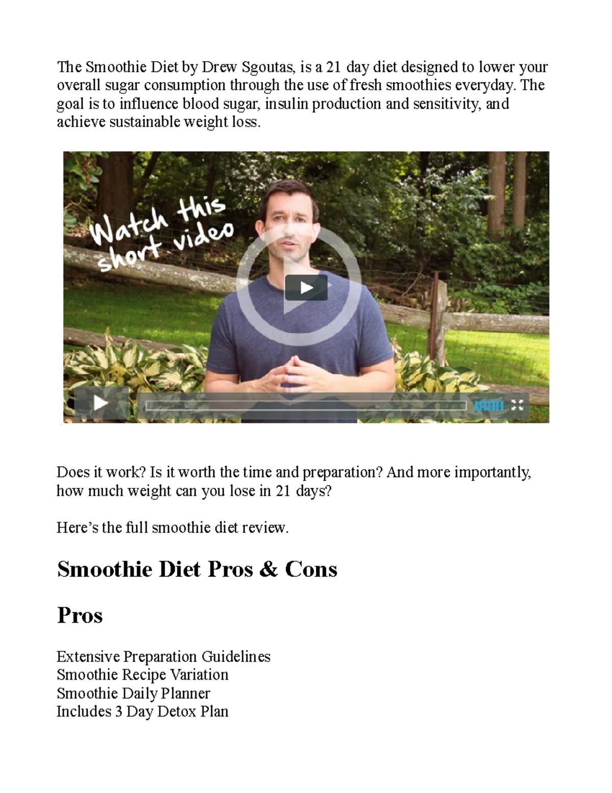 Kupdf Health The Smoothie Diet by Drew Sgoutas, is a 21 day diet