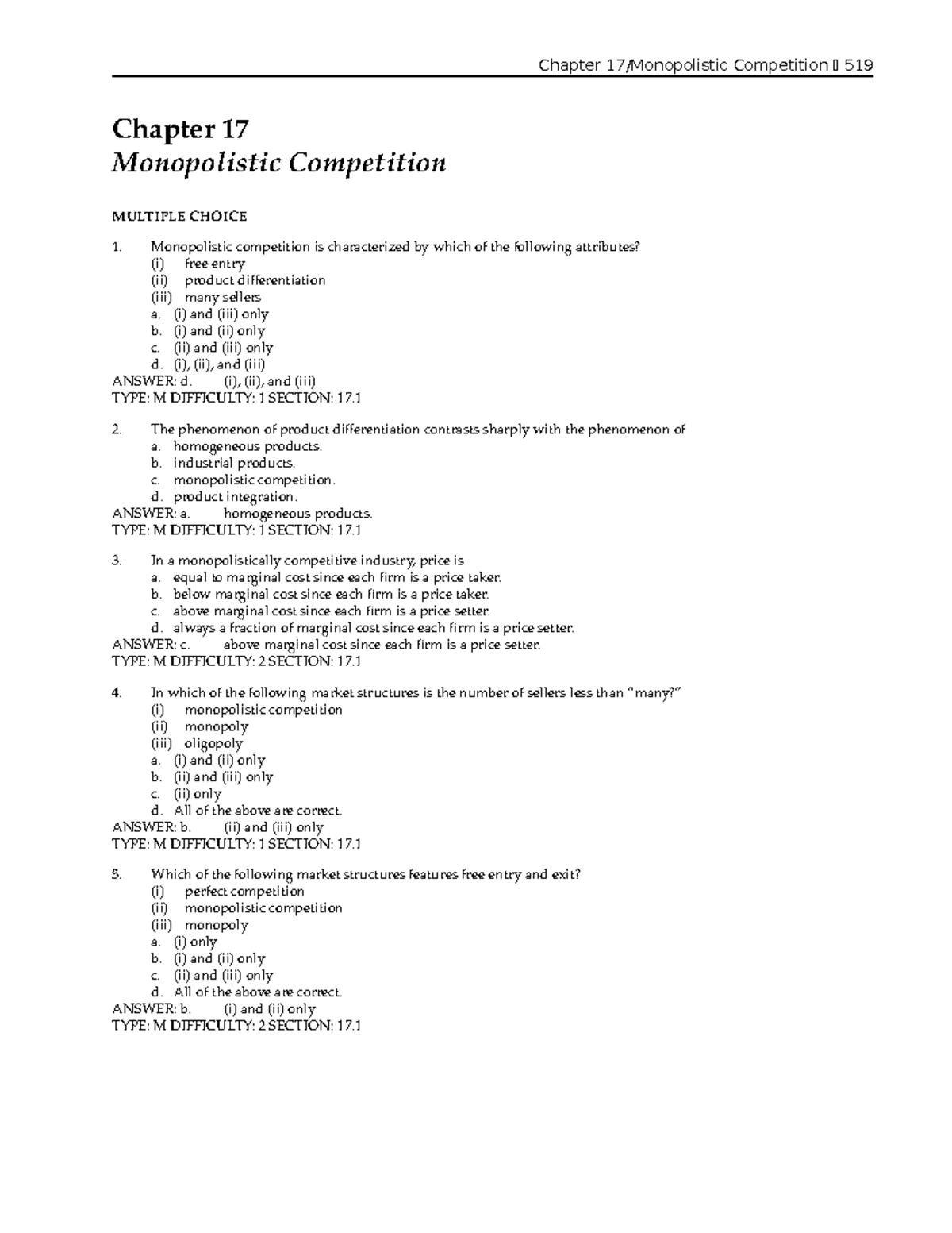 Chapter 17 Testbank Reviewer For Quizzes And Examinations - Chapter 17 ...