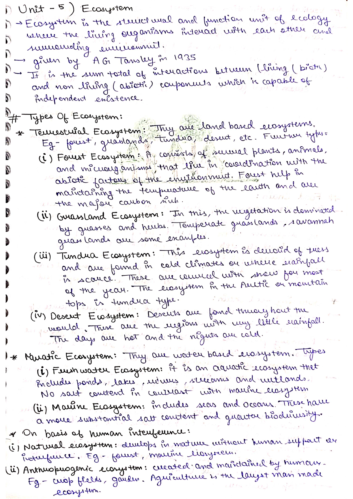 Ecology Unit 5 Ecosystem - B.sc. Honours Zoology - Studocu