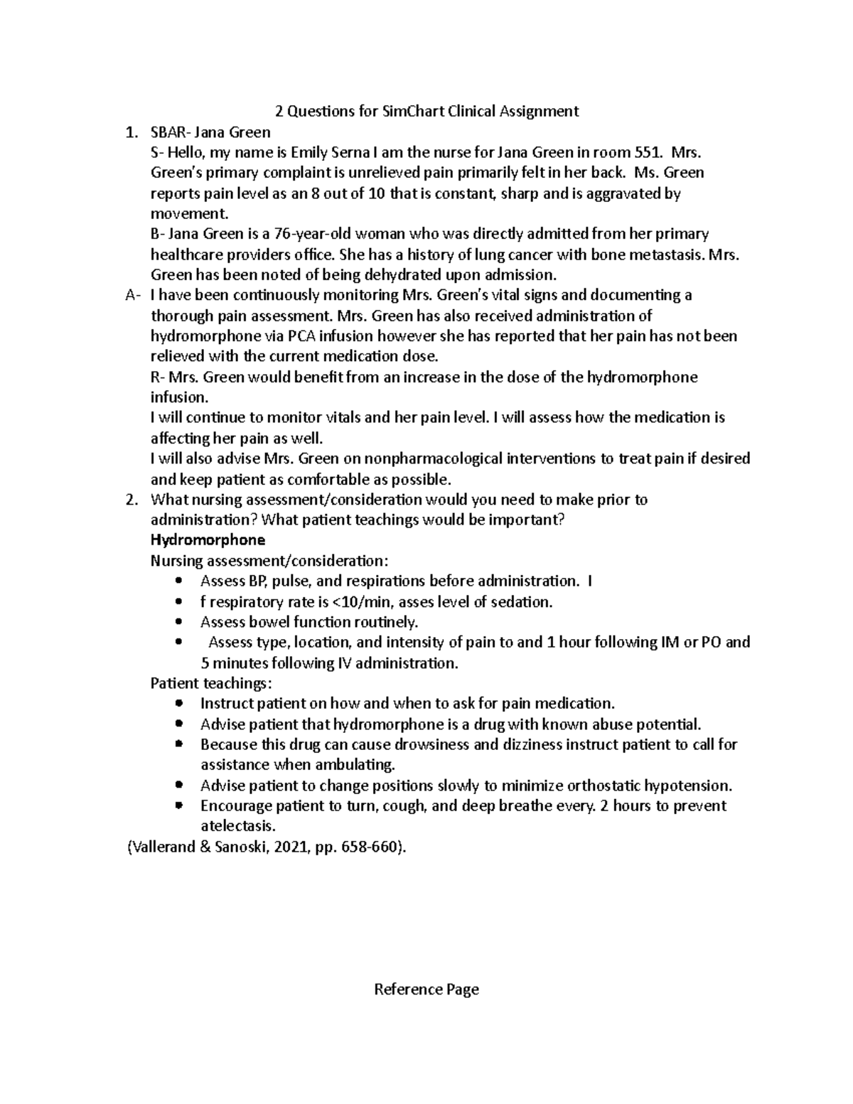 simchart assignment 10 prepare office memorandum