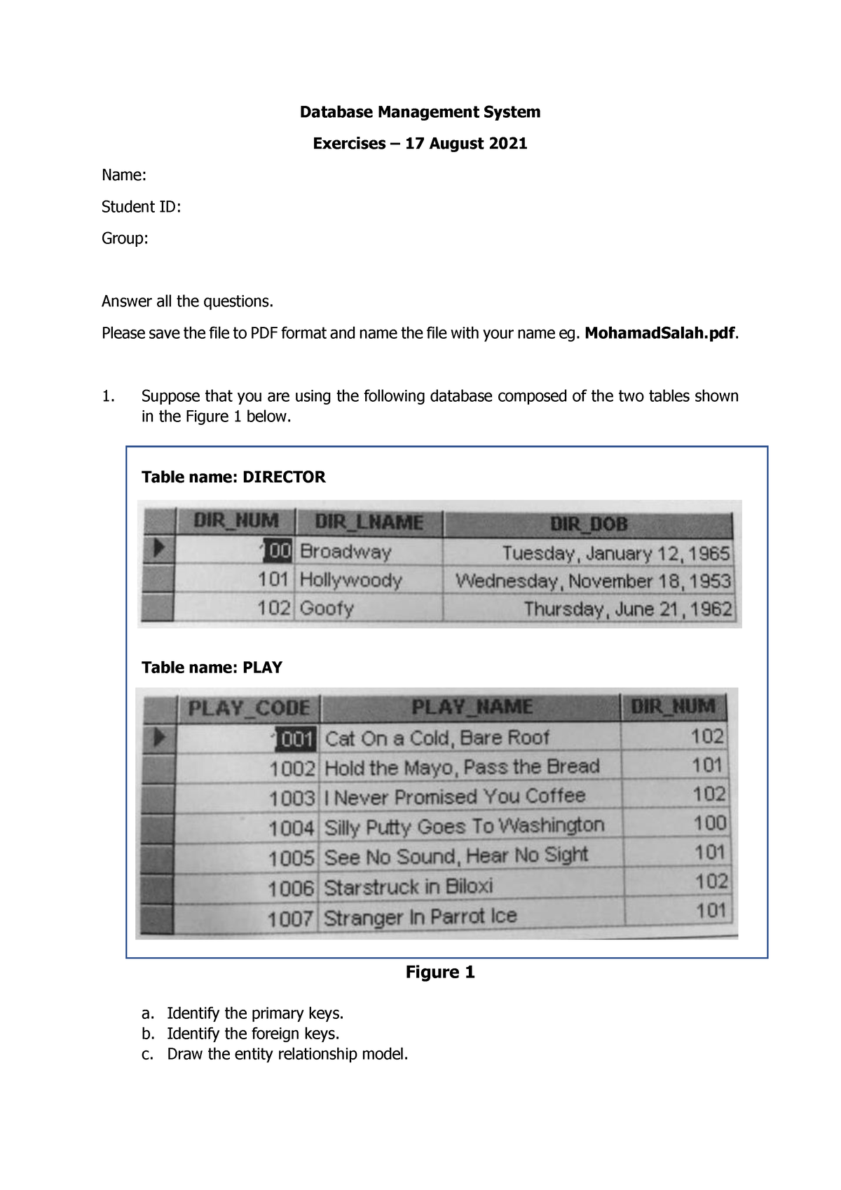 DBMS2 - Dbms Practical 3 March 2020 Database Management System ...