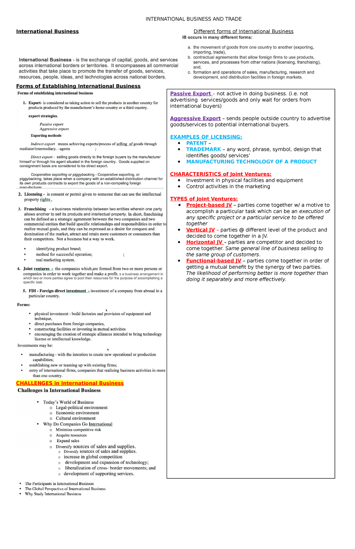 International Business AND Trade - INTERNATIONAL BUSINESS AND TRADE ...