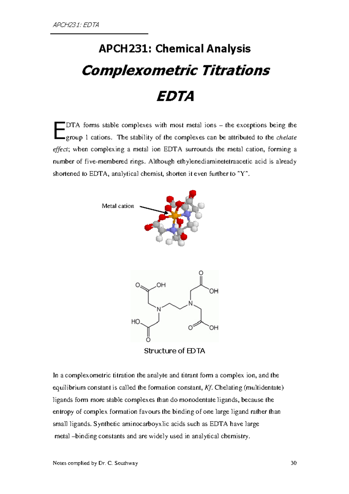 APCH231 EDTA - inter - DTA forms stable - Studocu