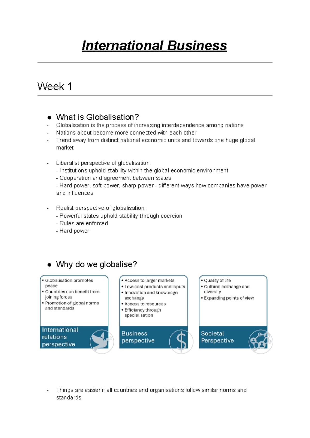 MGMT201dddzzzzzzzzzzzzzzzzzz - International Business Week 1 What is ...