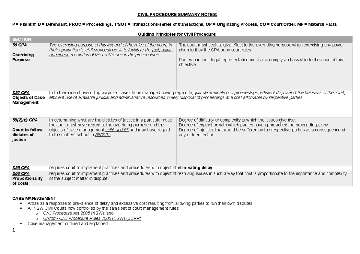 civil-procedure-summary-notes-civil-procedure-summary-notes-p