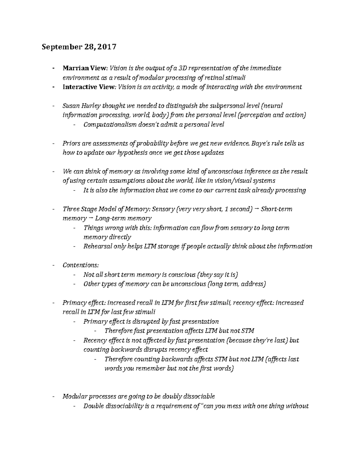 class-10-notes-three-stage-model-of-memory-bayesian-accounts-of