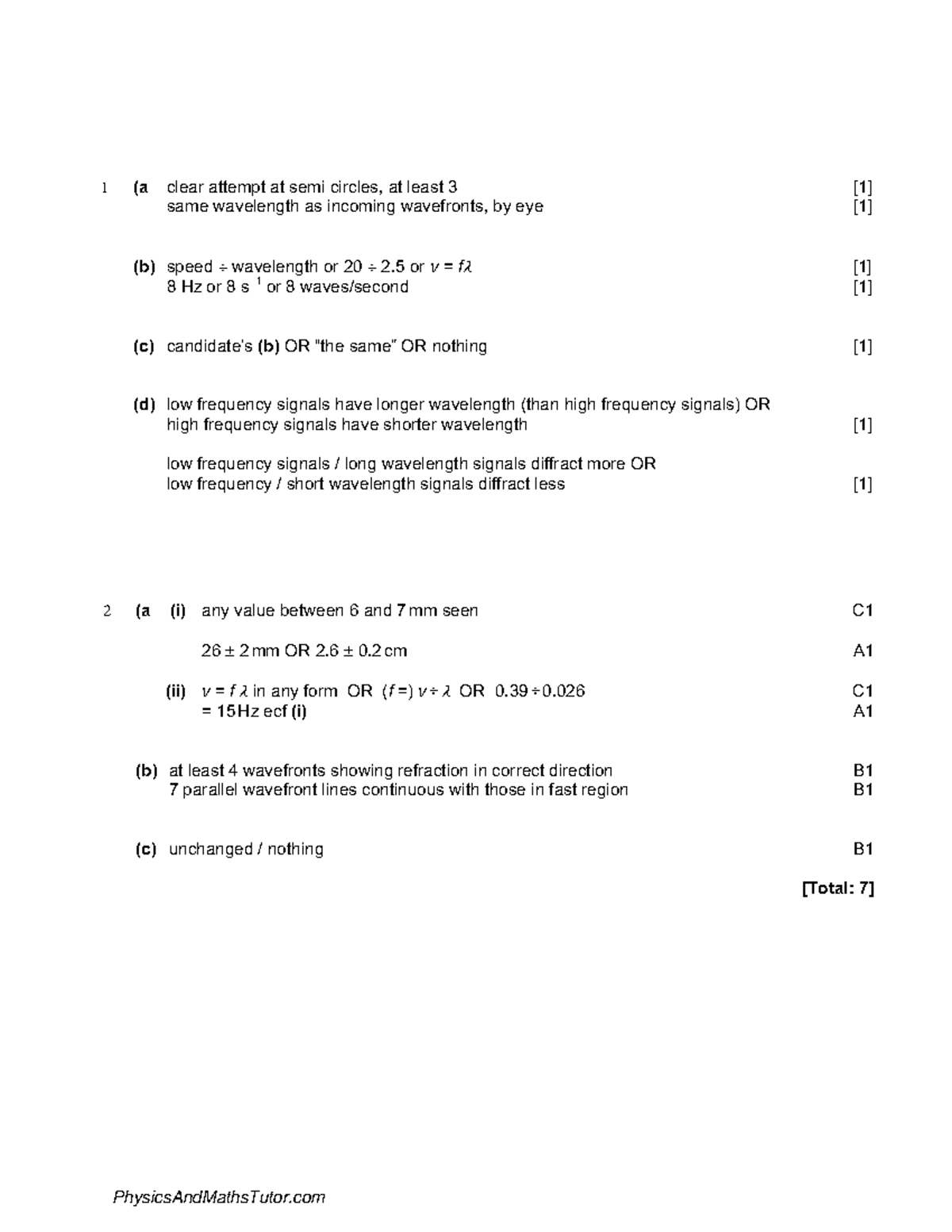 General Wave Properties 1 MS - [1] [1] [1] [1] [1] 1 (a Clear Attempt ...