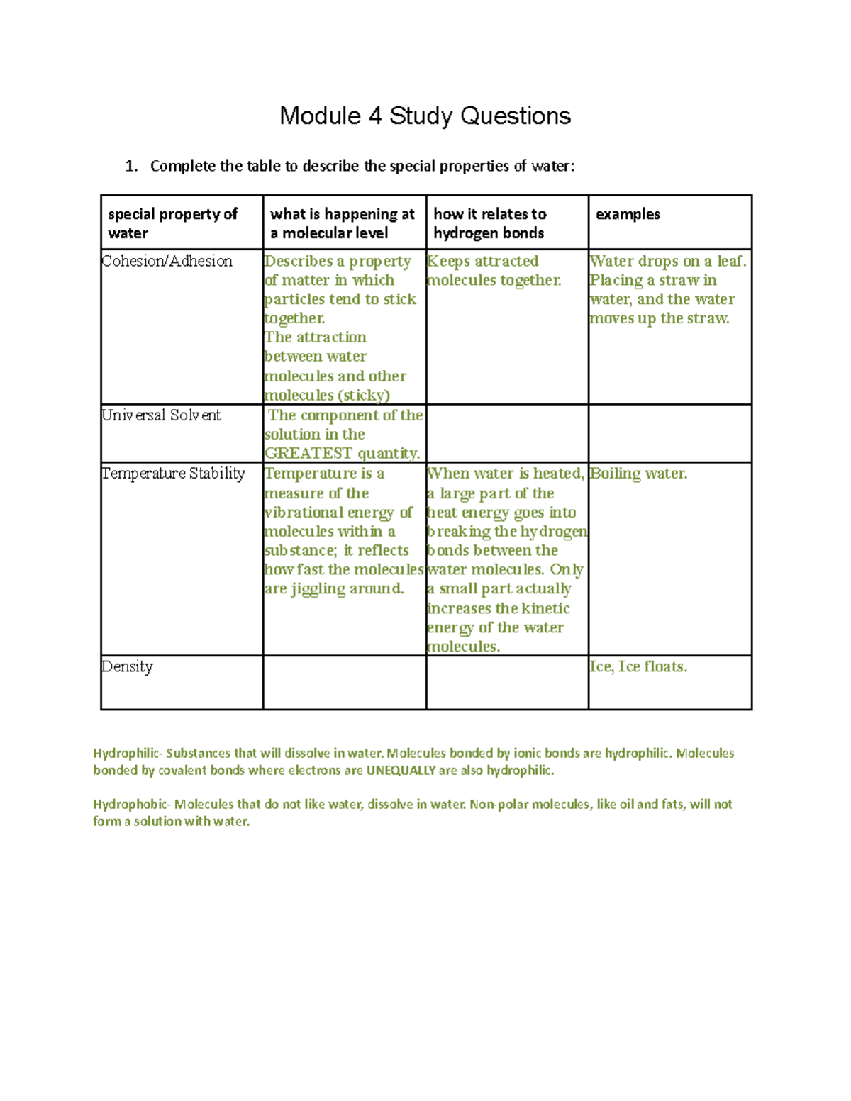 C190.v3 Module 4 Study Questions - Module 4 Study Questions 1. Complete ...