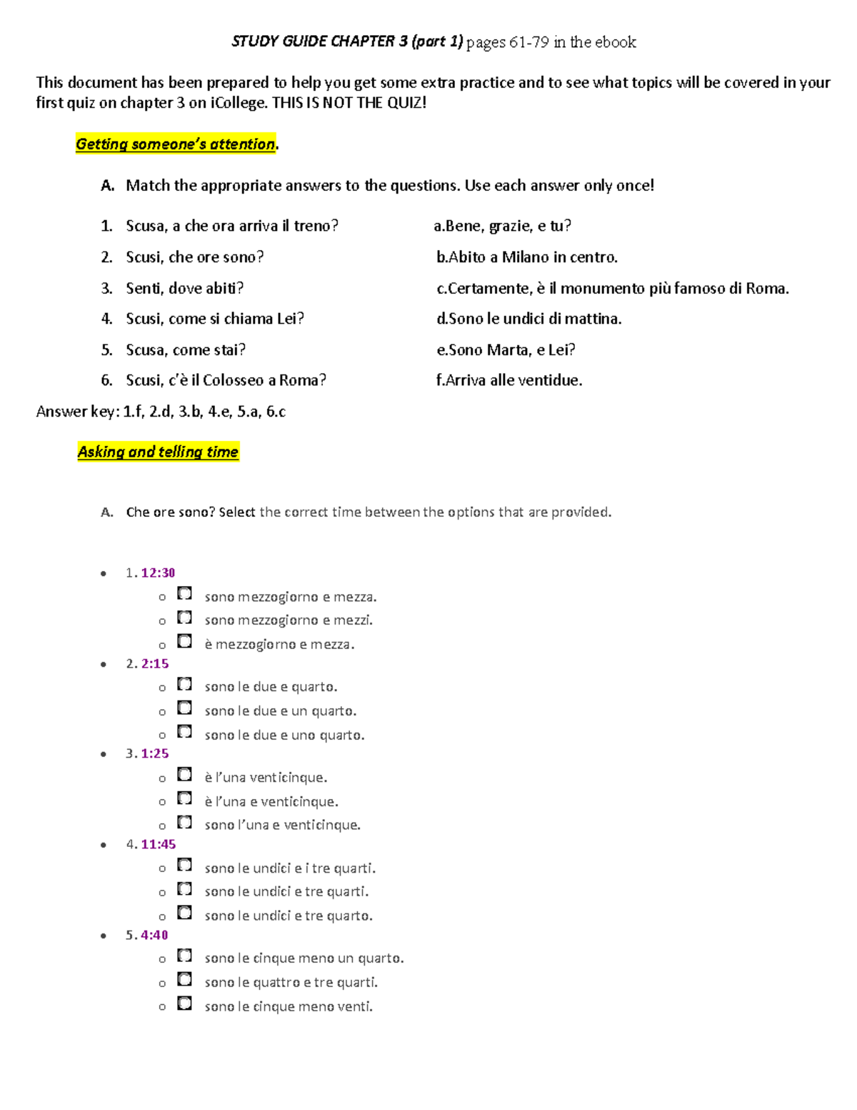 Chapter 3 Study Guide With Answers - STUDY GUIDE CHAPTER 3 (part 1 ...