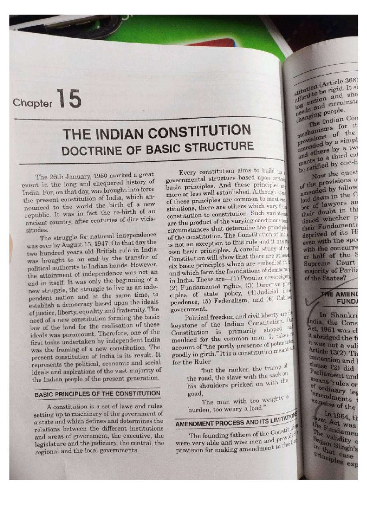 Compress high Basic Structure of the Constitution - CONSTITUTIONAL LAW ...