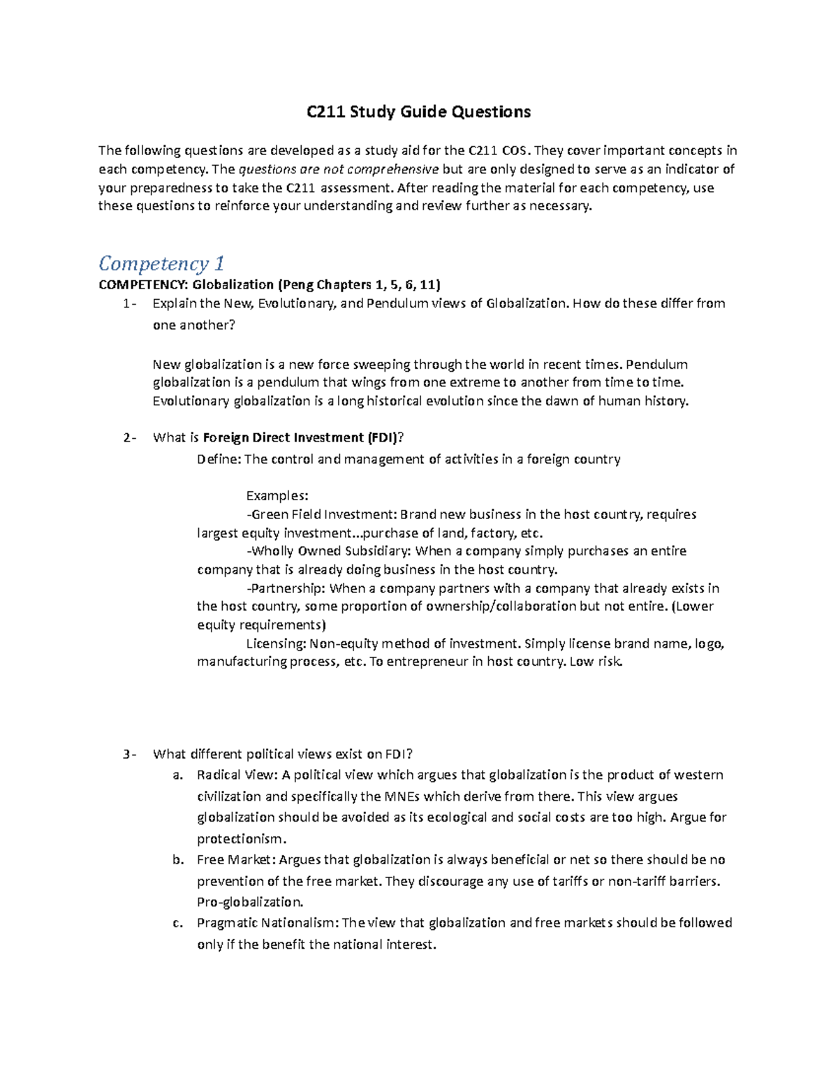 C211 Study Guide Answers 68 - 3rqcy1u