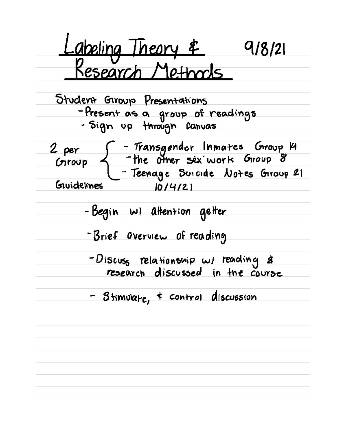 research study about labeling theory