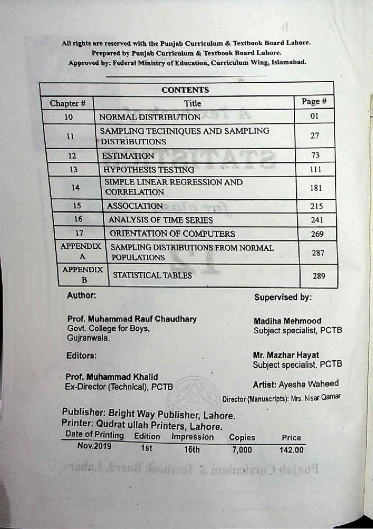 12th-class-Statistics -chapter-10 - 12 class statistics text book - Studocu