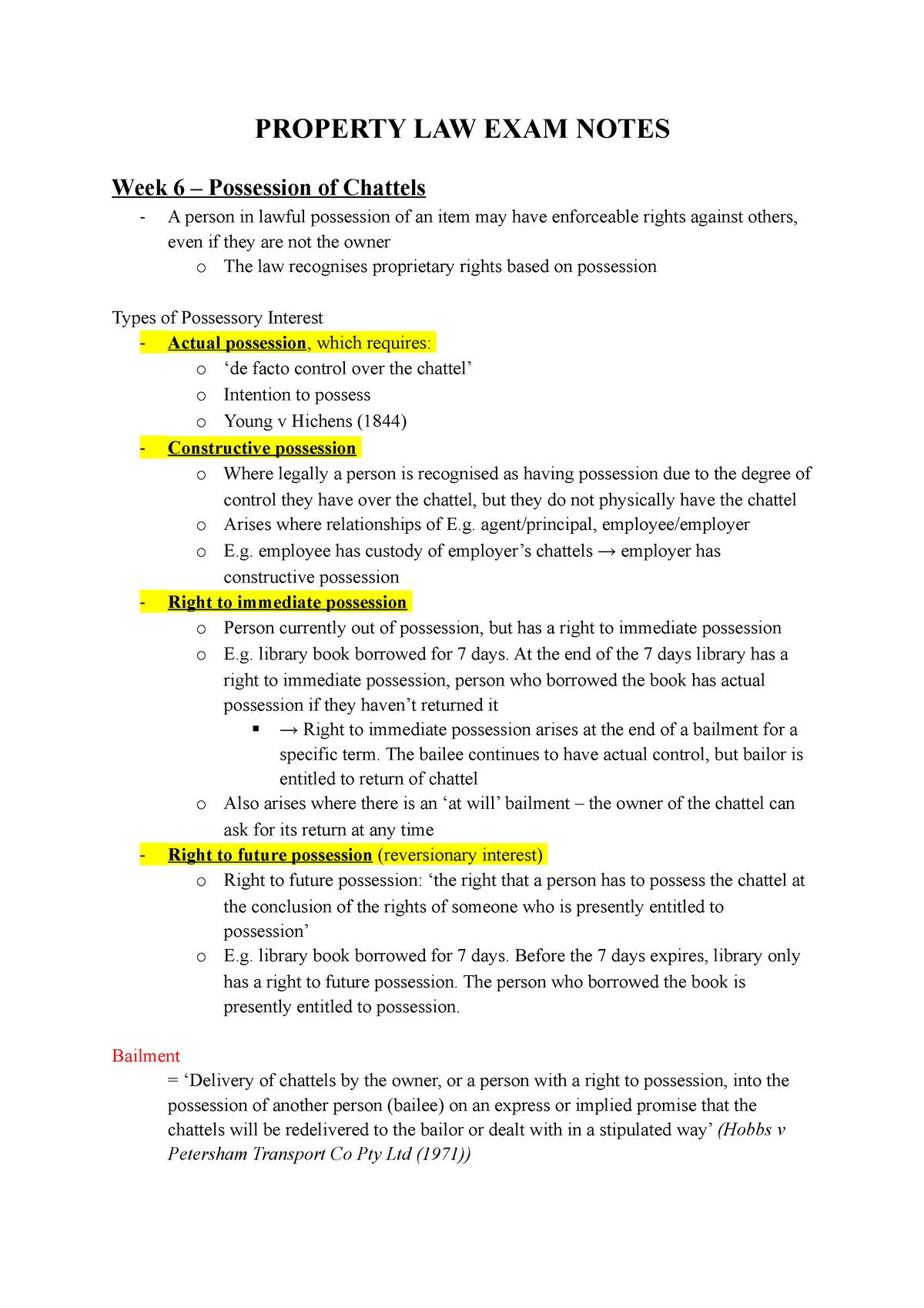 assignment meaning in property law