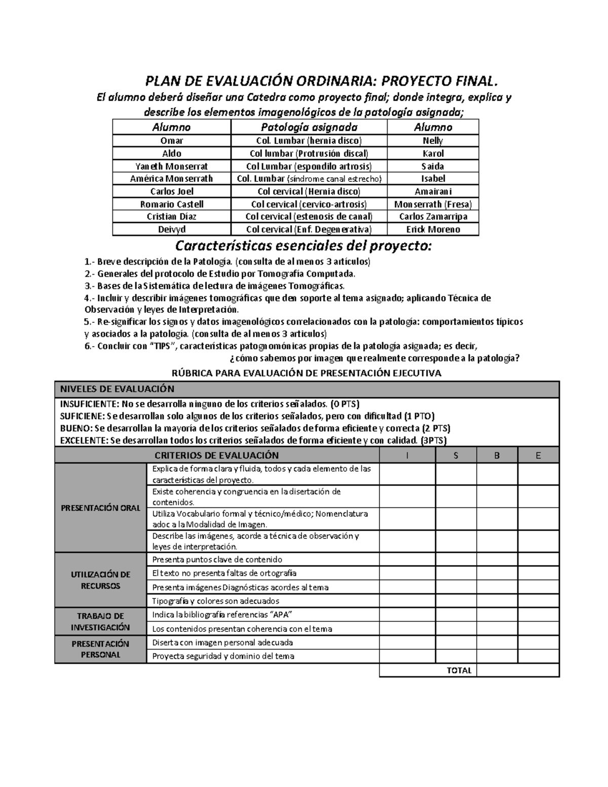 C Proyecto Final AXIS AGO 2022 - PLAN DE EVALUACI”N ORDINARIA: PROYECTO ...