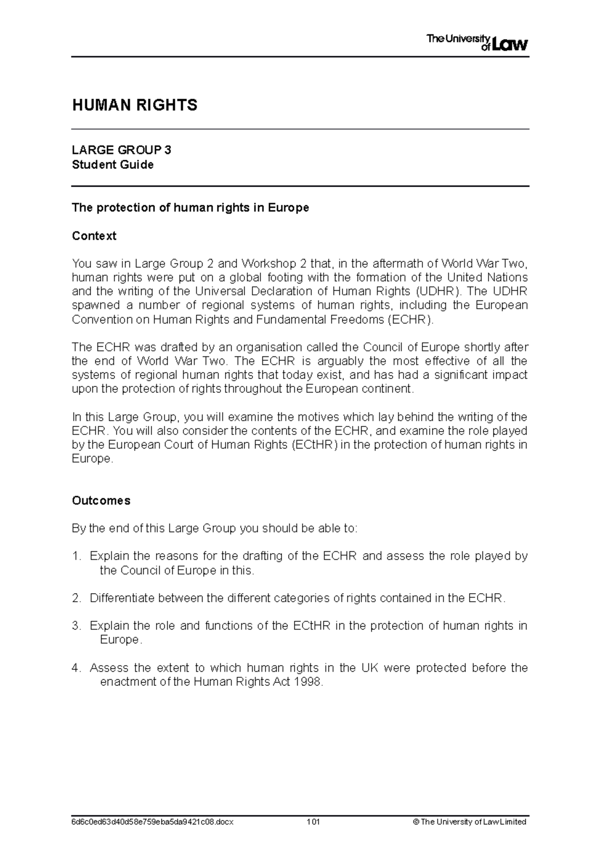 2122 hum level 6 lg03 ce01 student guide - HUMAN RIGHTS LARGE GROUP 3 ...