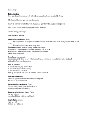Introduction to Kinesiology - Discipline- a body of knowledge organized ...
