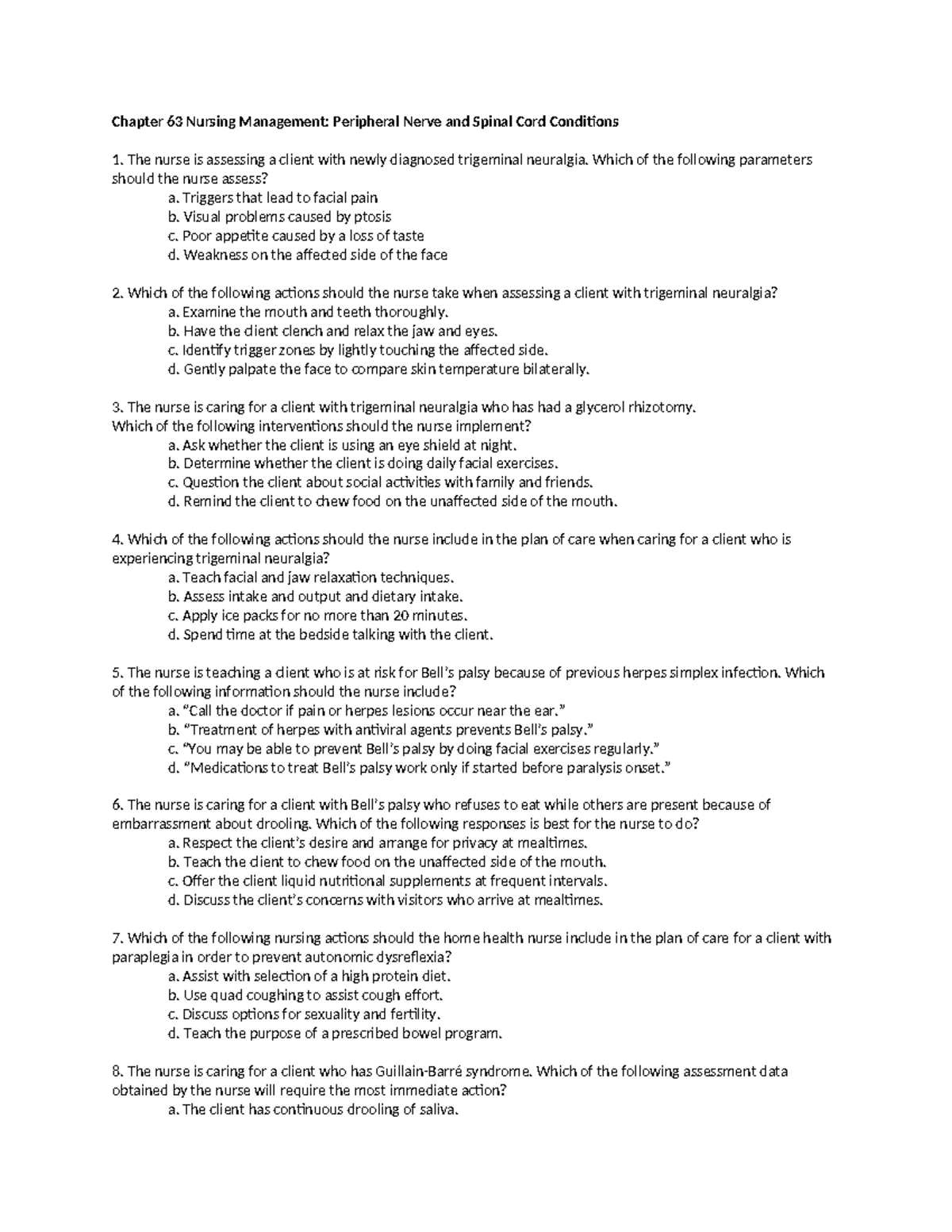 1 Ch63 Peripheral Nerve and Spinal Cord Conditions P - Chapter 63 ...