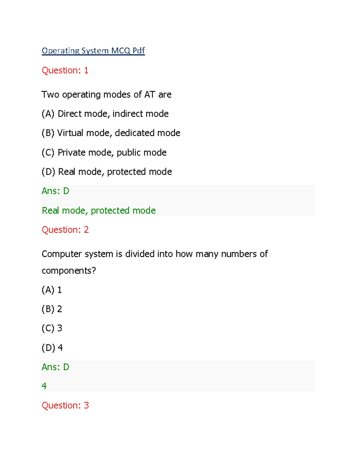 Operating system mcq Yfvhj Tyvh Tycv Bhn6tyv Uj Operating System MCQ 