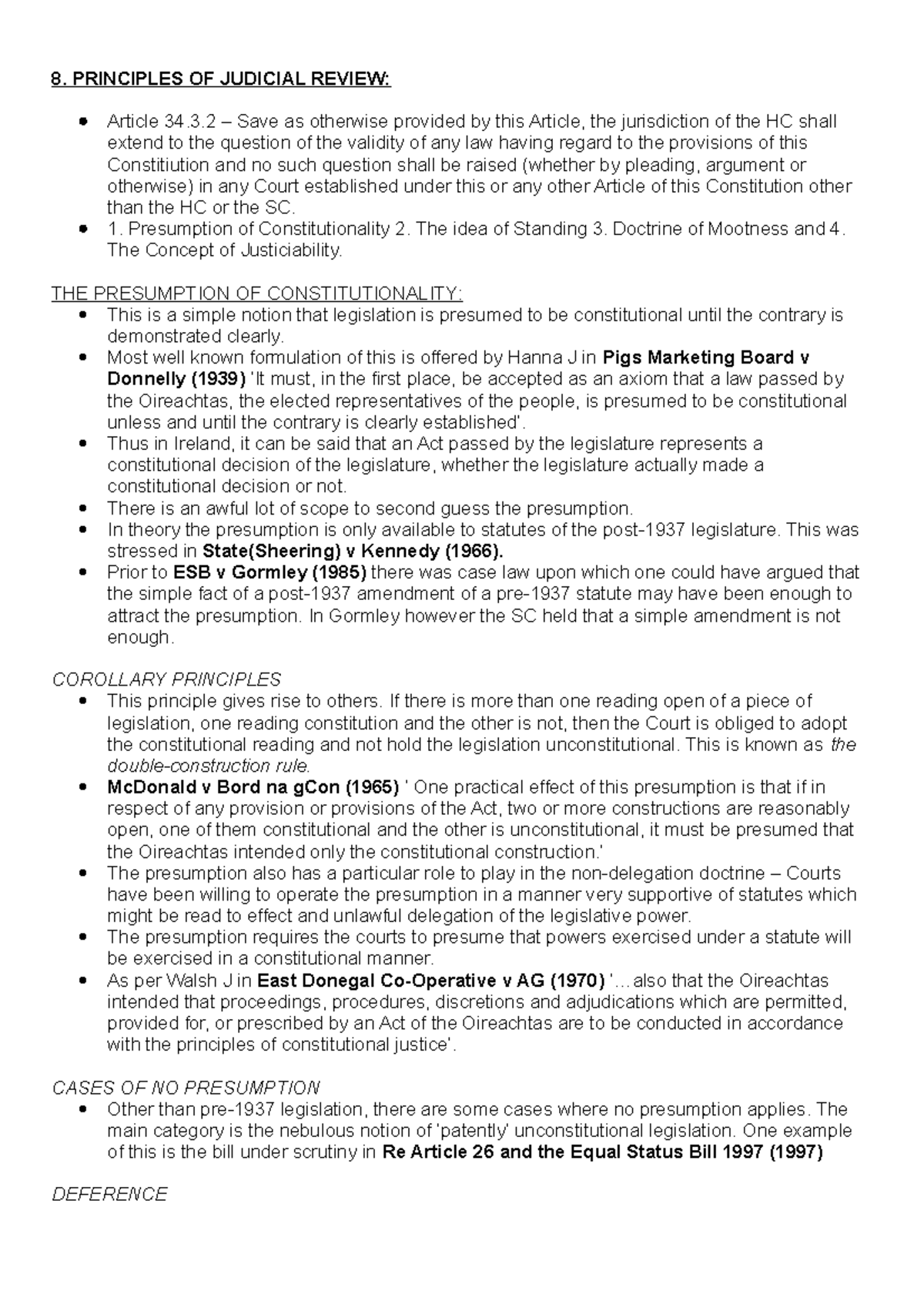 8 Principles of Judicial Review 8. PRINCIPLES OF JUDICIAL REVIEW