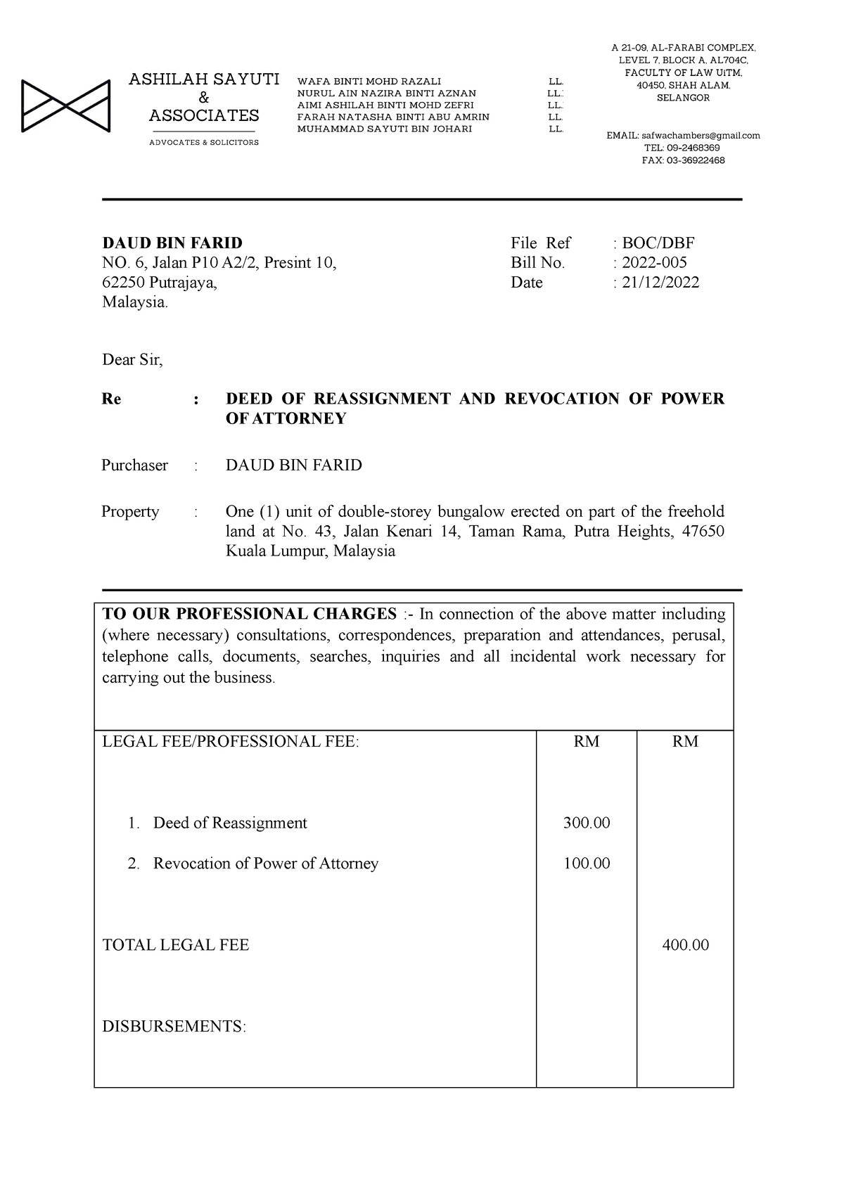 reassignment meaning in law