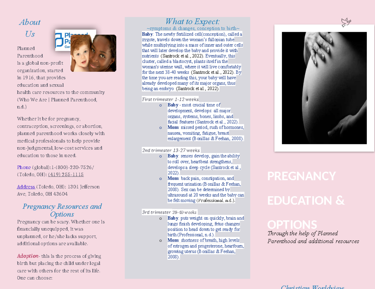 Raven U Unplanned Pregnancy Brochure - About Us Planned Parenthood is a ...