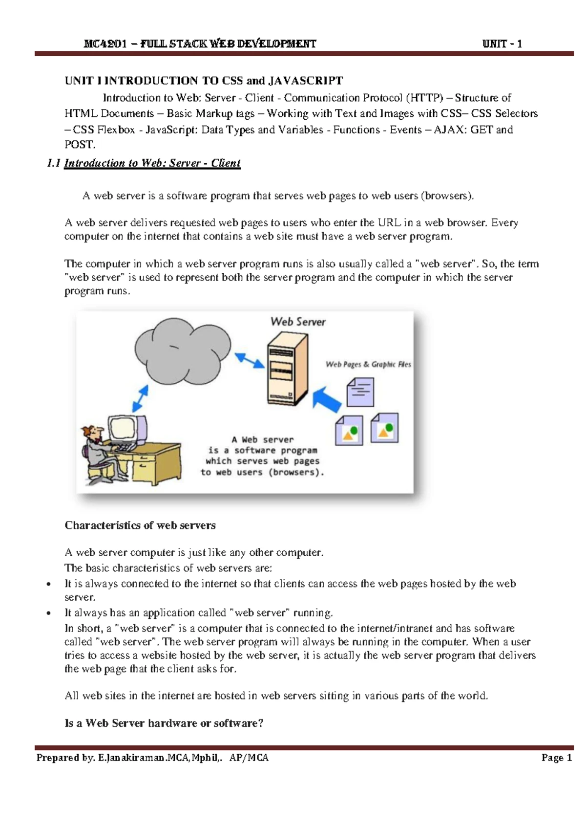 UNIT-III Files - BIG DATA ANALYTICS - PYTHON FILES: INTRODUCTION In ...