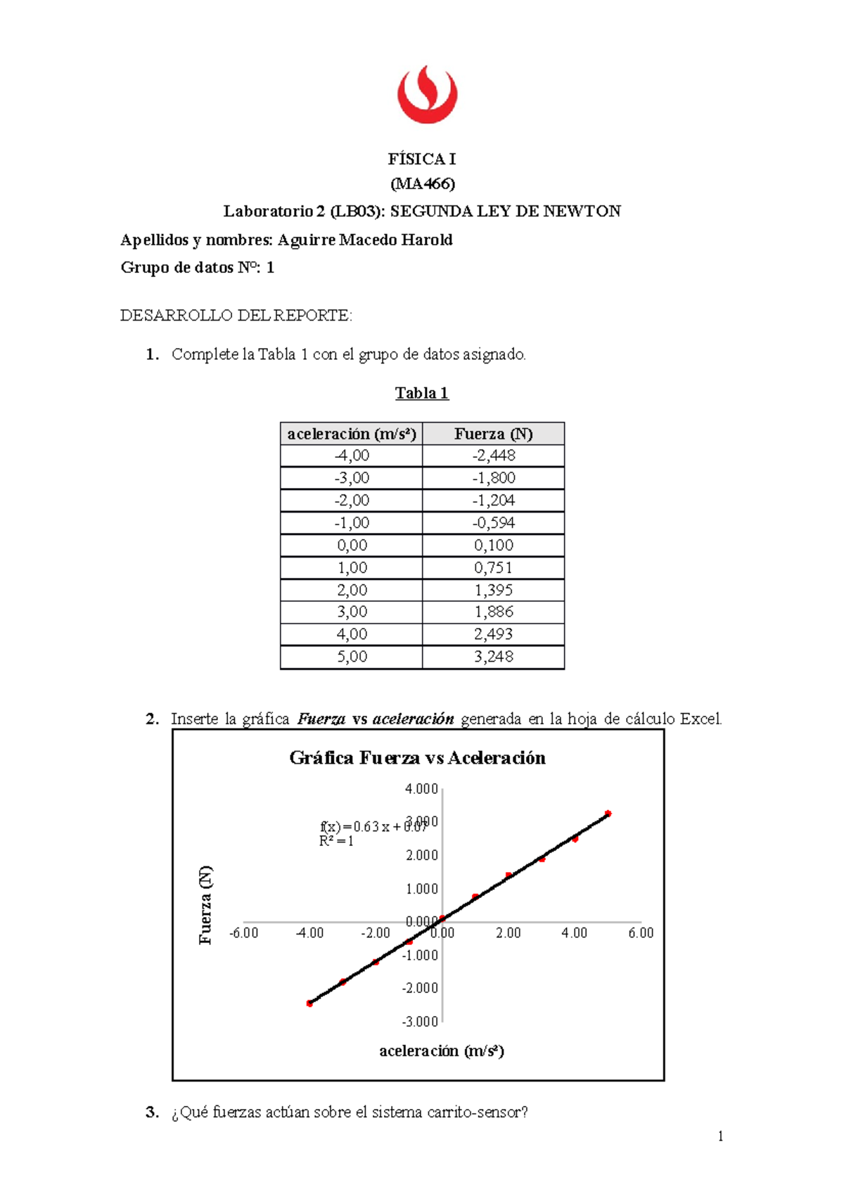 Es41 Ma466 L2 Aguirre Nota 19 FÍsica I Ma466 Laboratorio 2 Lb03