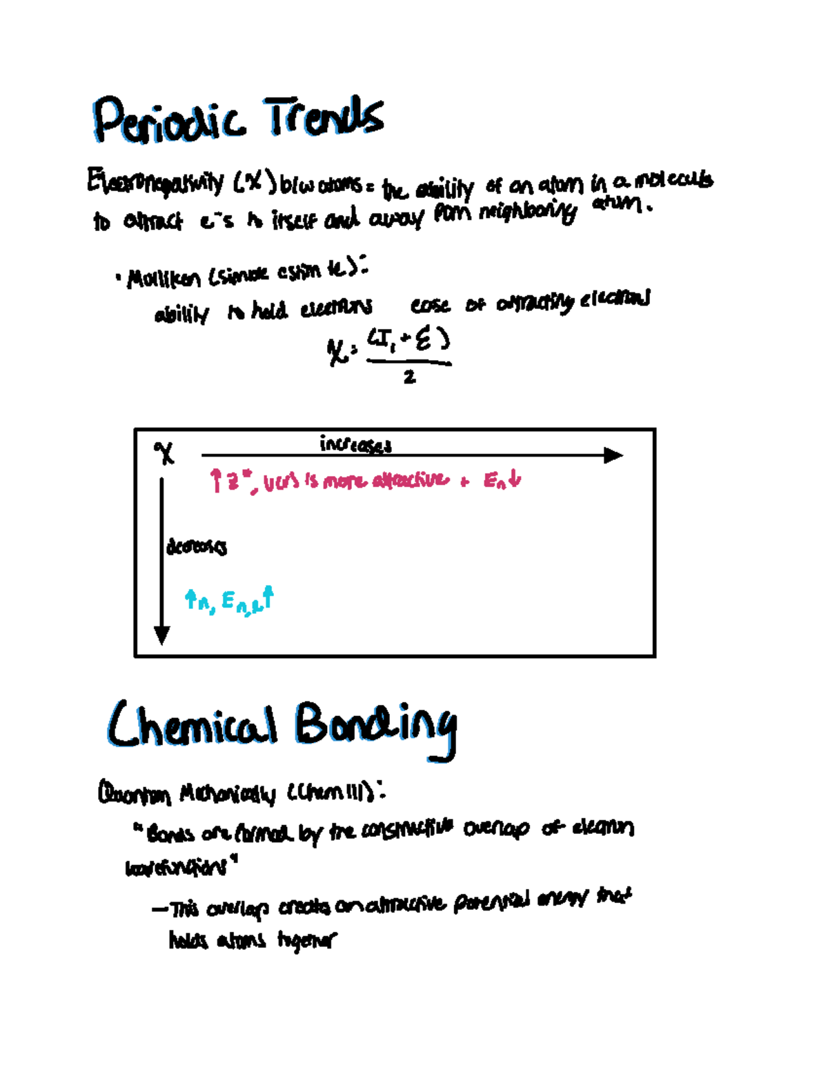 Outline #28 Periodic Trend (Electronegativity), Lewis Structures (Octet ...