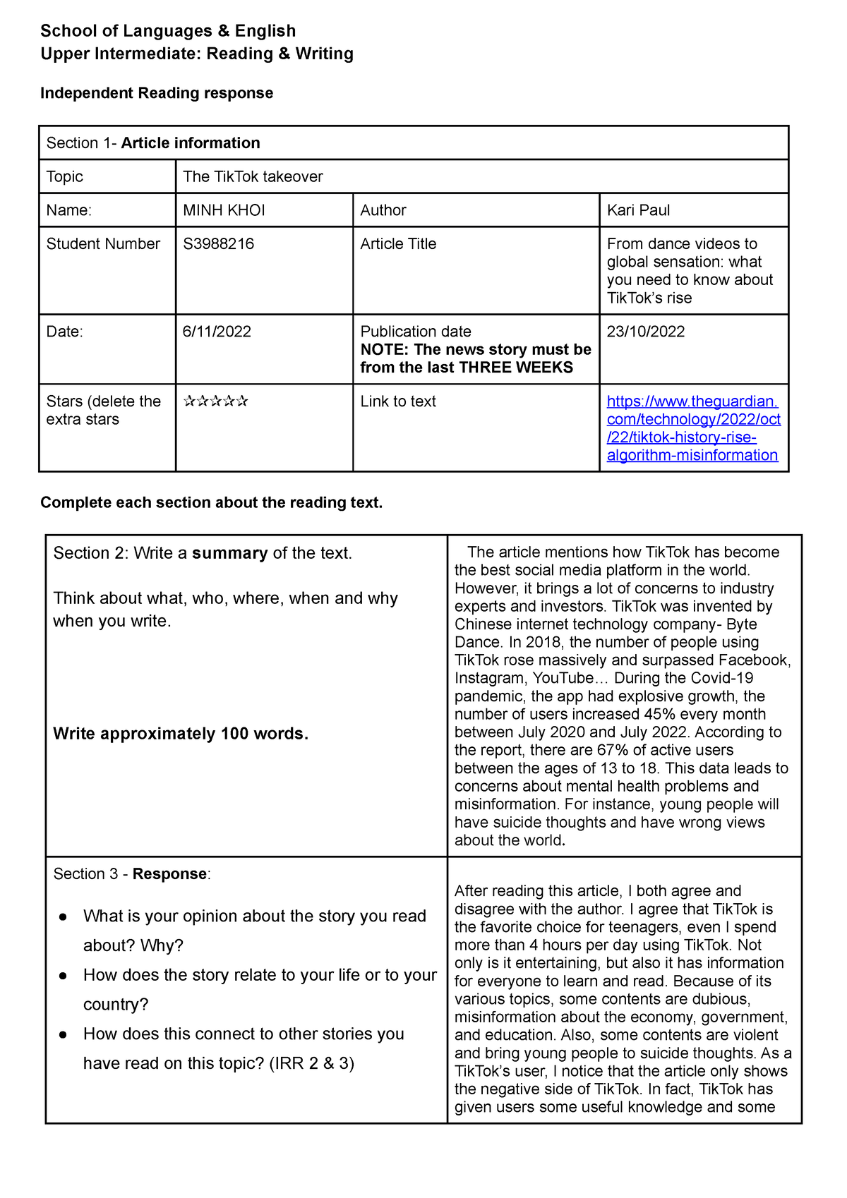 leminhkhoi-w2-independent-reading-response-form-1-school-of