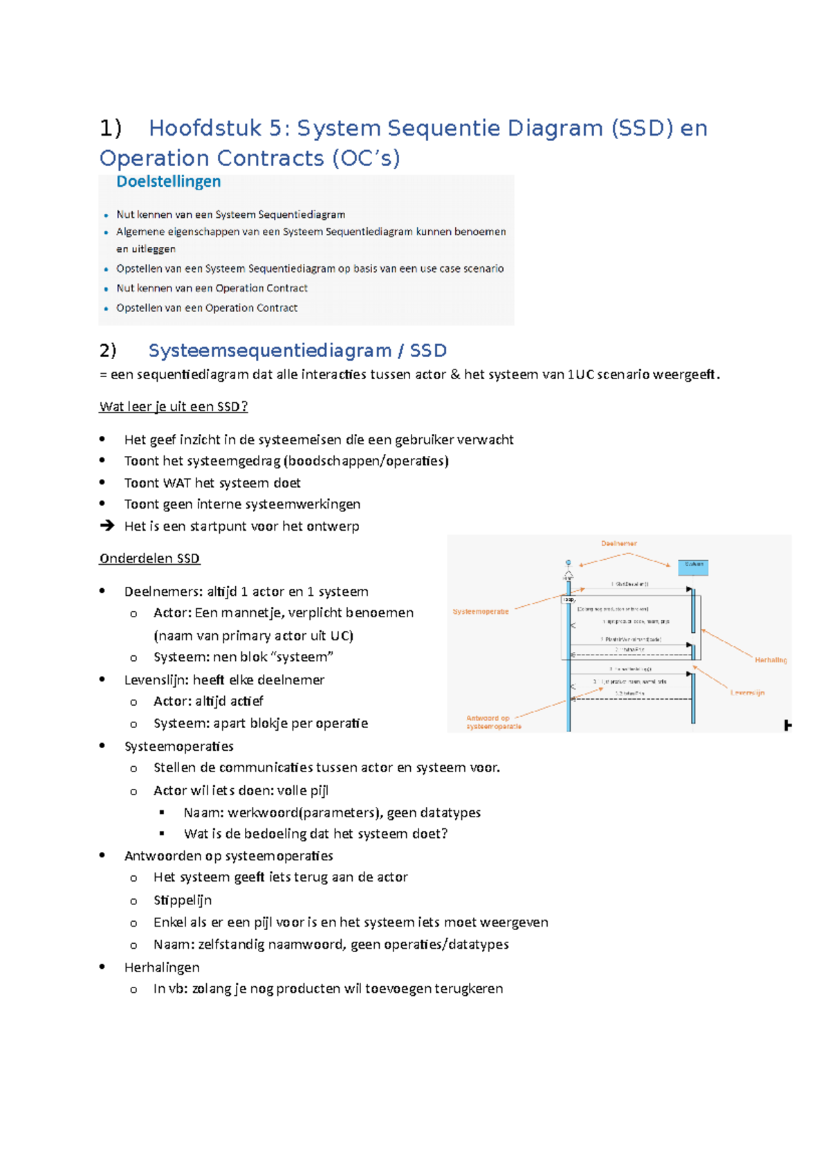 HT5 - HT5 - 1) Hoofdstuk 5: System Sequentie Diagram (SSD) En Operation ...