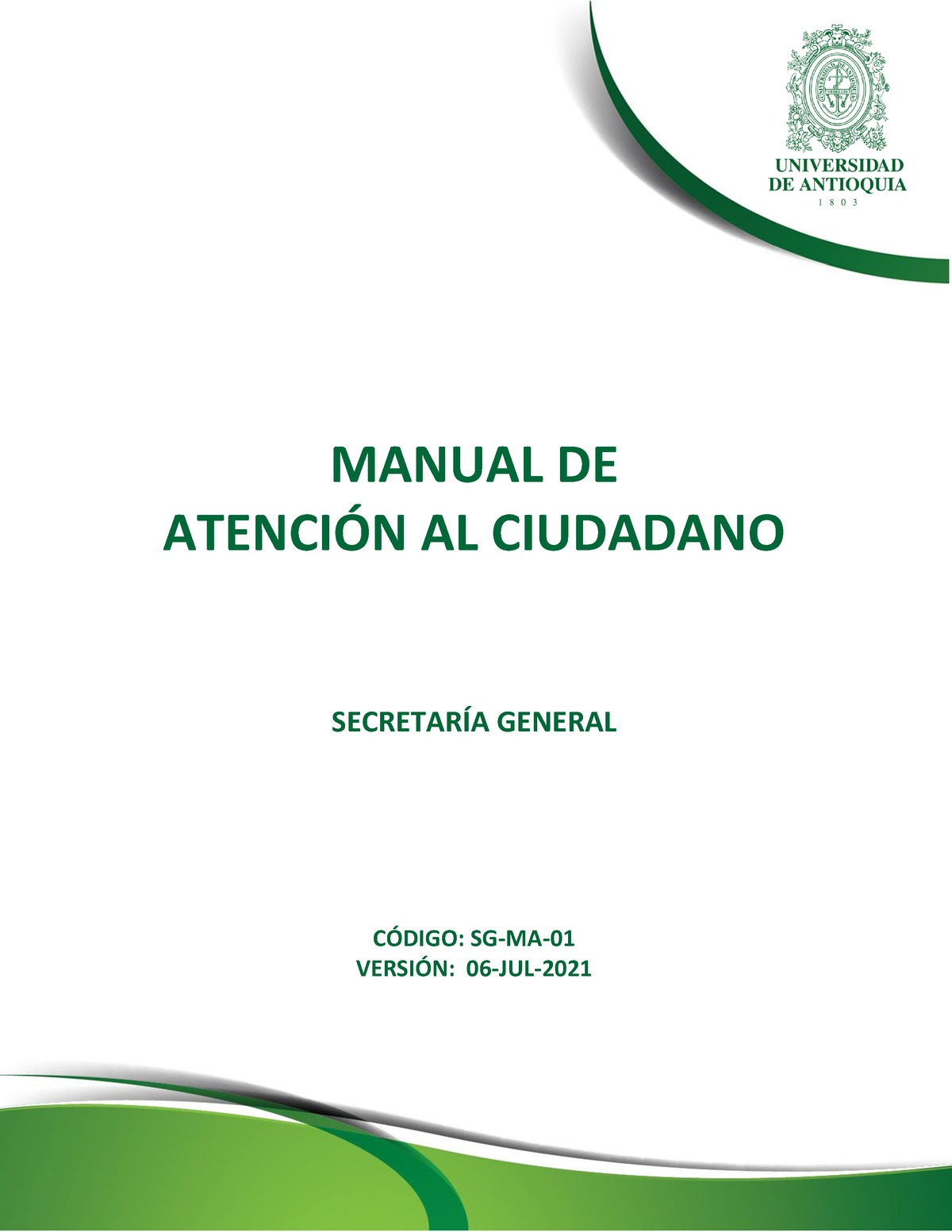 Manual De Atenci N Al Ciudadano Udea Manual De Atencin Al Ciudadano