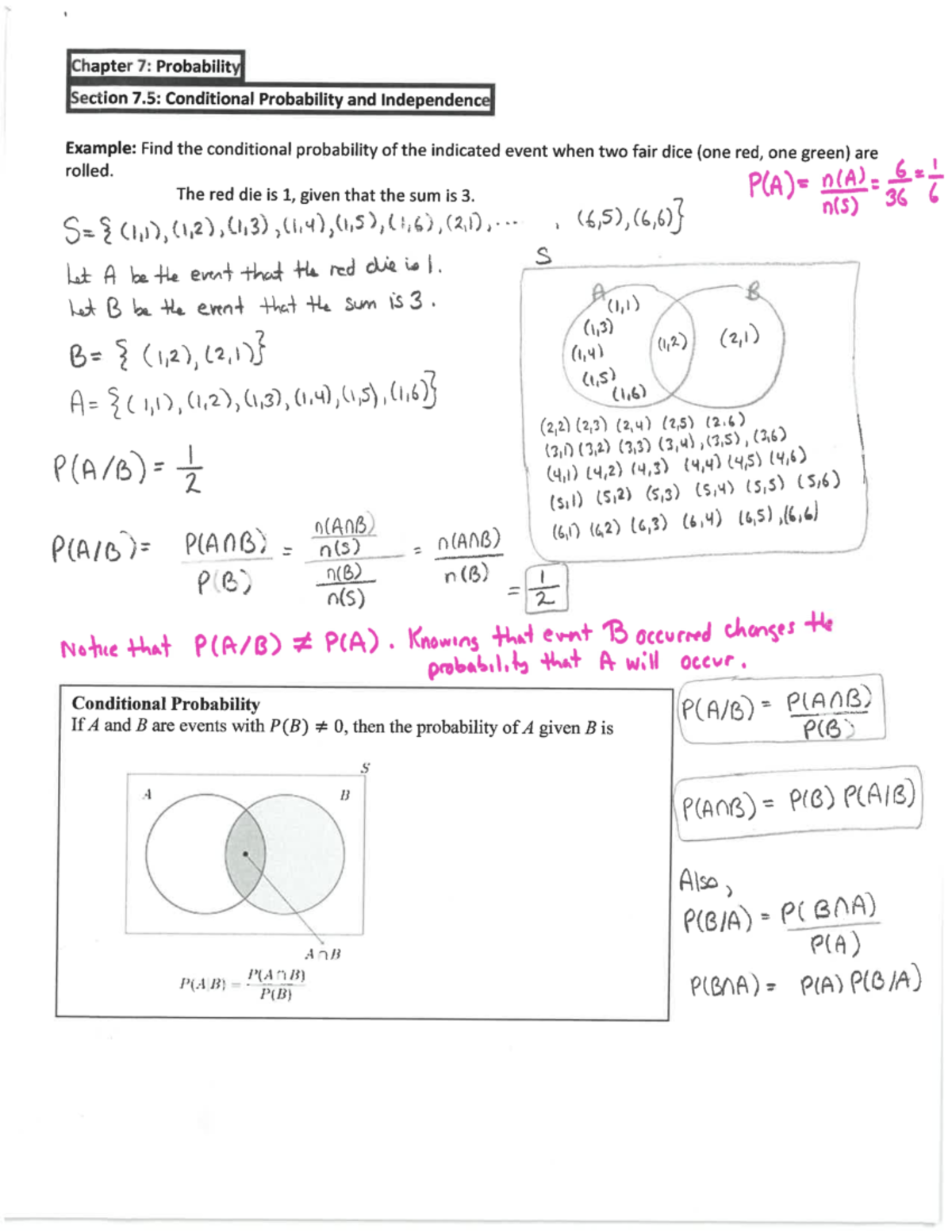 NKU MAT114 Sec 7.5 - Section 7.5 Notes - MAT 114 - Studocu