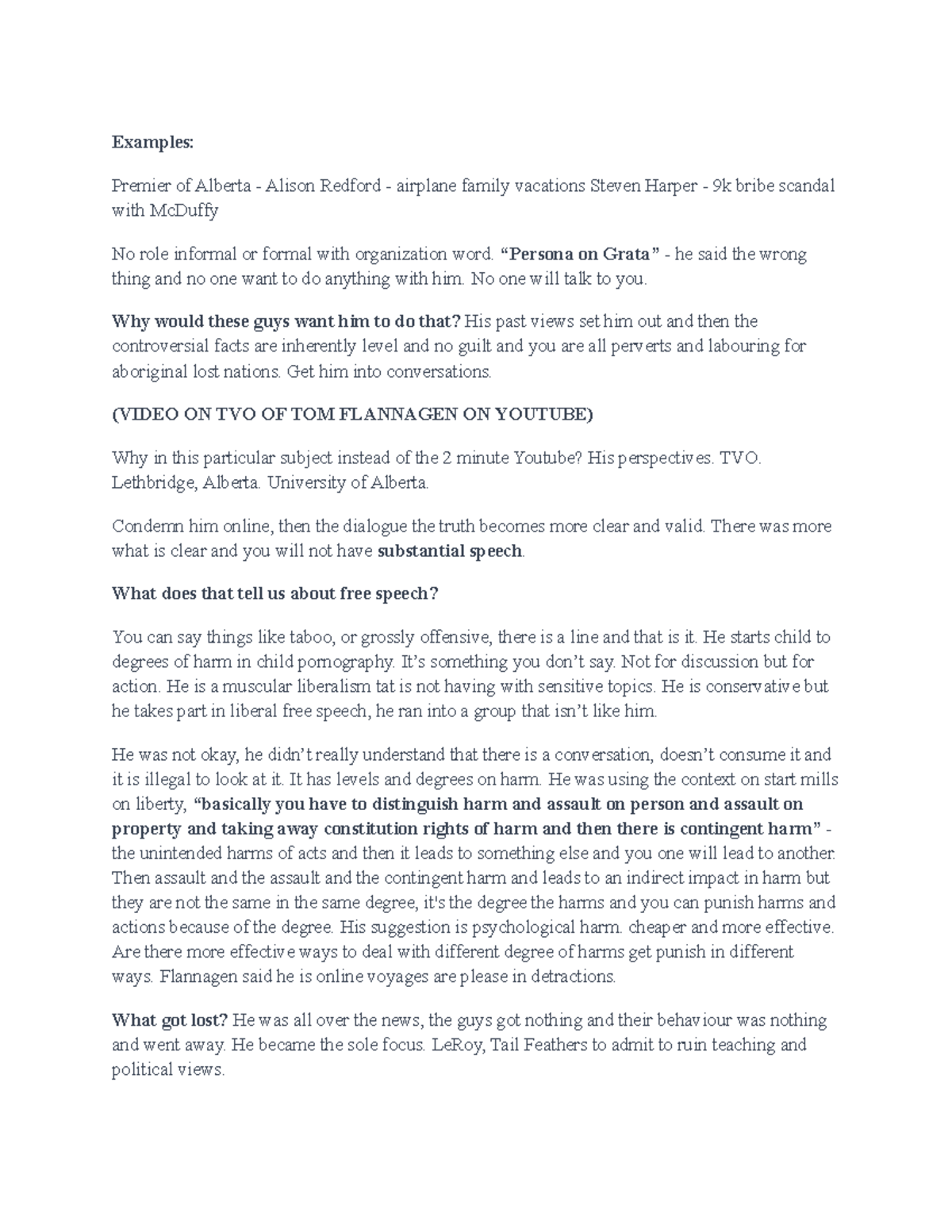 Scs 1150 -3 - lecture notes - Examples: Premier of Alberta - Alison ...