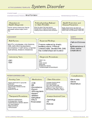 ATI skills template - Respiratory assessment - ACTIVE LEARNING TEMPLATE ...