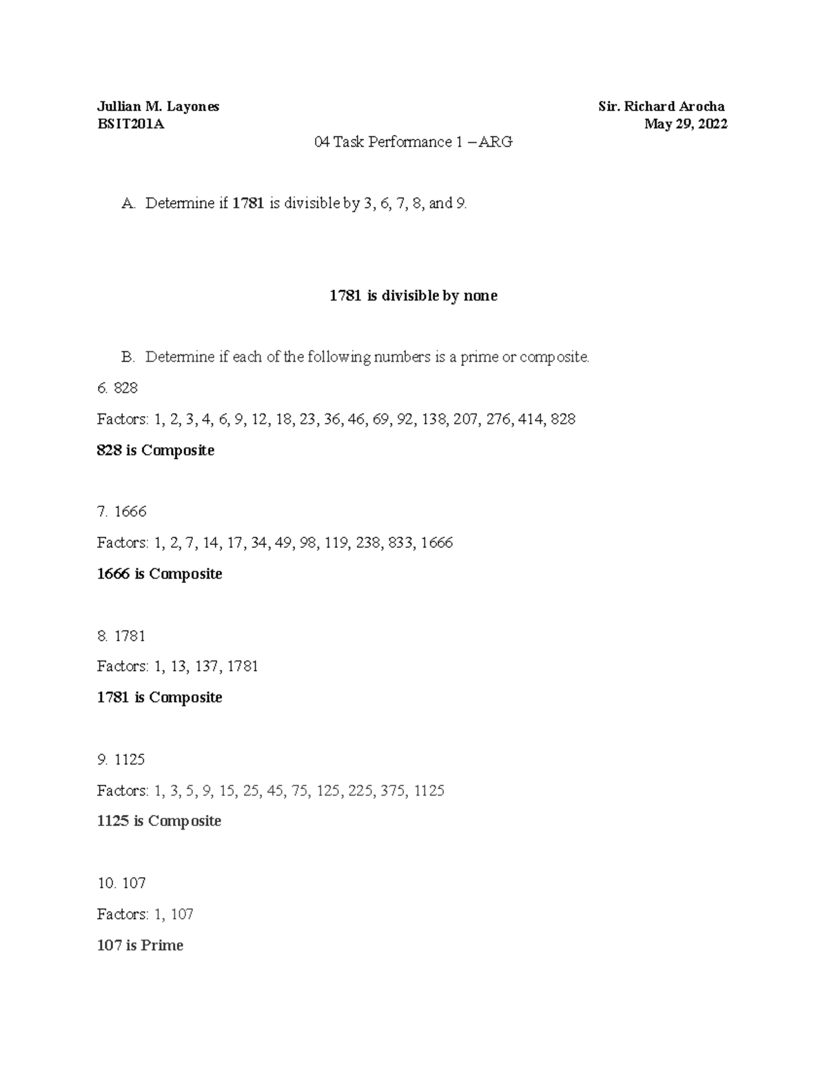 04 Task Performance 1 ARG Layones - Jullian M. Layones Sir. Richard ...