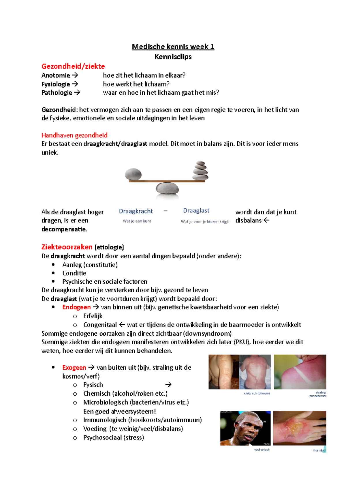 Medische Kennis Week 1,2,3,4,5,6 Uitwerking Leerdoelen - Periode 1 ...