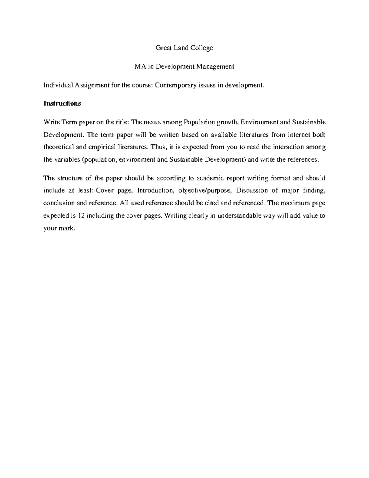 After editing Contemporary issues in Development Assignment - Copy ...