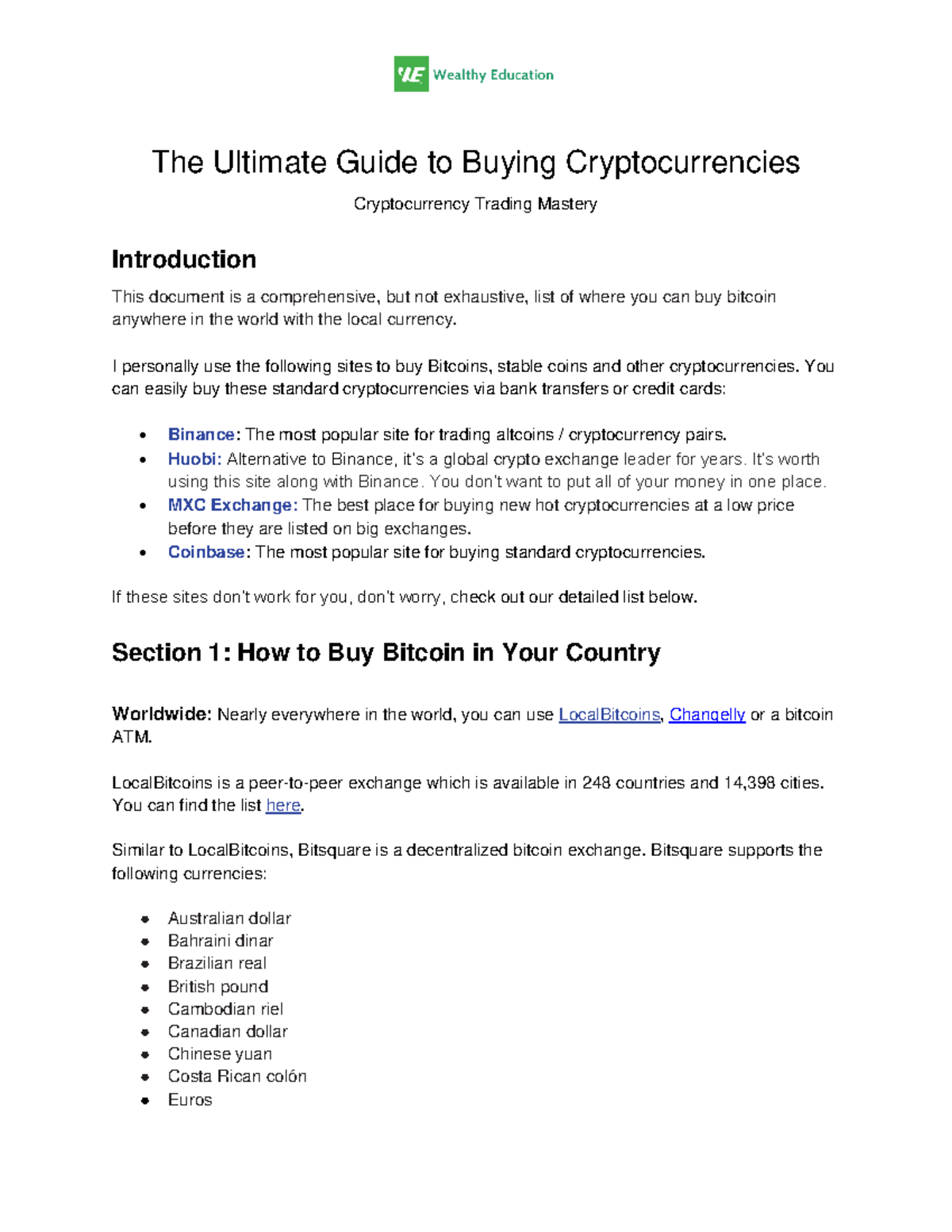 1.1 S2-The Ultimate Guide to Buying Cryptocurrencies - The Ultimate 