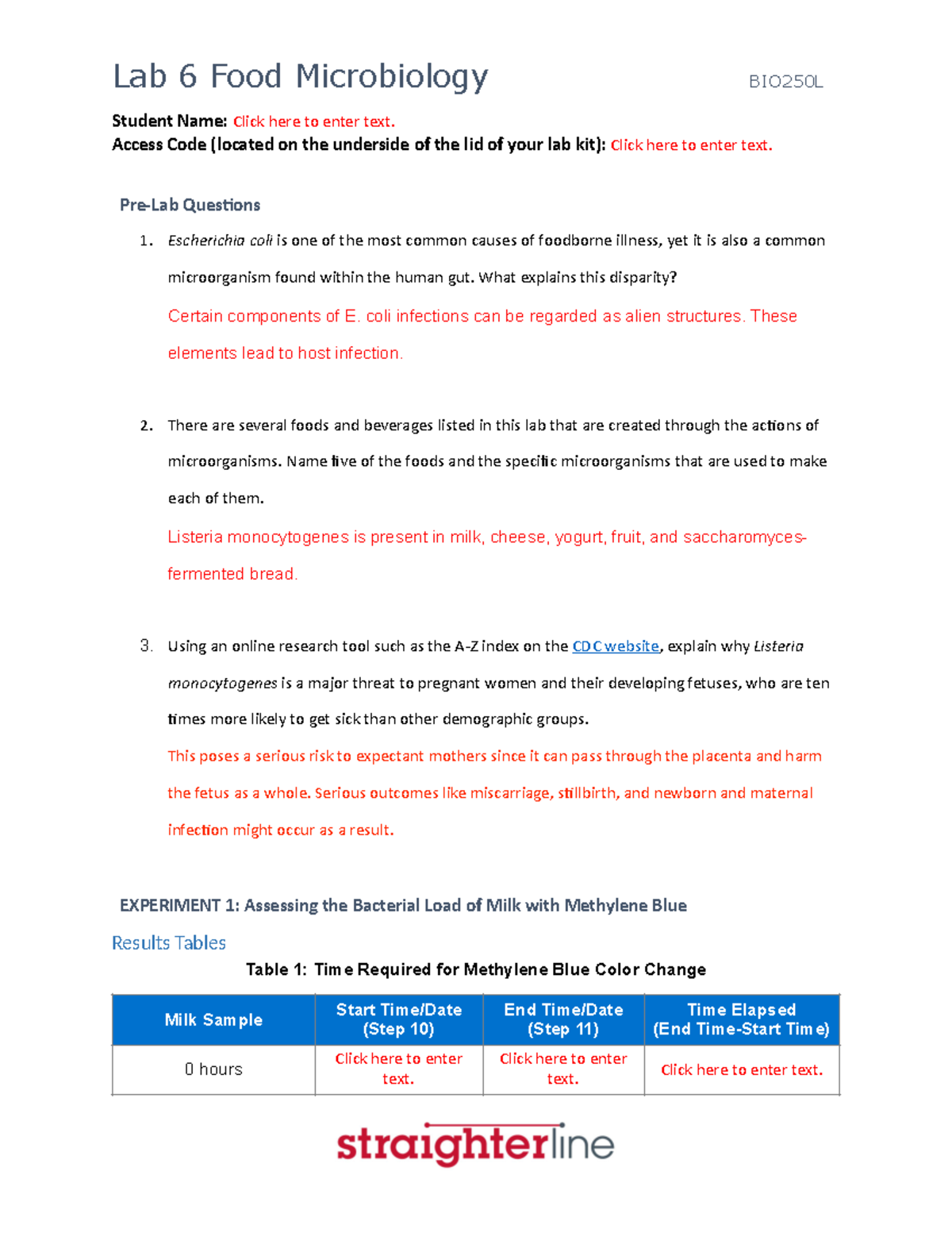 BIO250L+V2+Lab+6 - yes - Student Name: Click here to enter text. Access ...