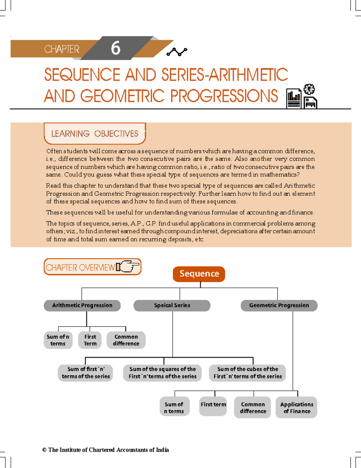 Arithmetic sequence and geometric progressive - SEQUENCE AND SERIES ...
