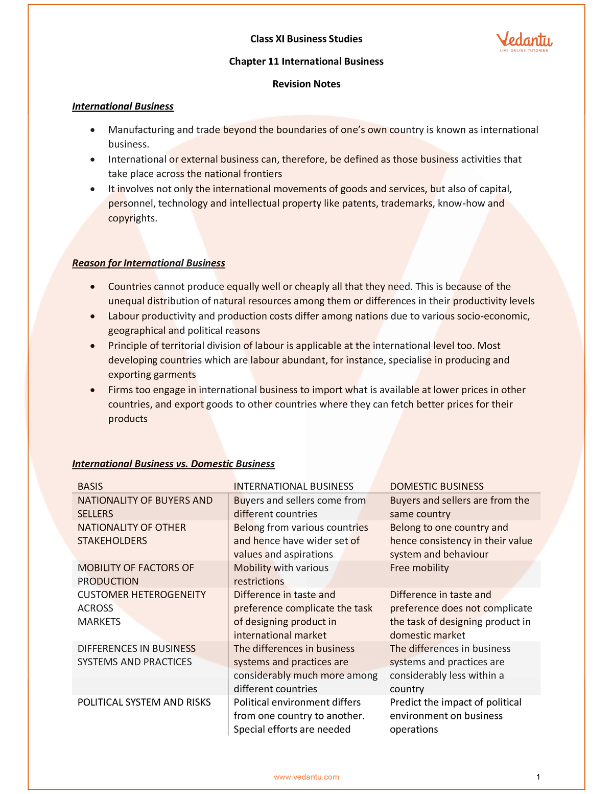 business studies class 11 chapter 3 case study questions