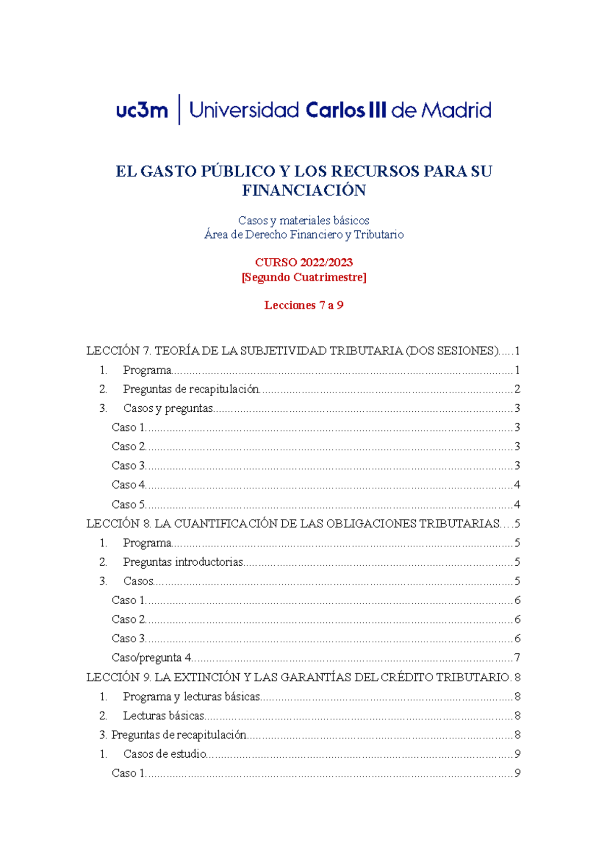 (0) GPRF 2022-23- Lecciones 7 a 9 VersióN Alumno - EL GASTO PÚBLICO Y ...